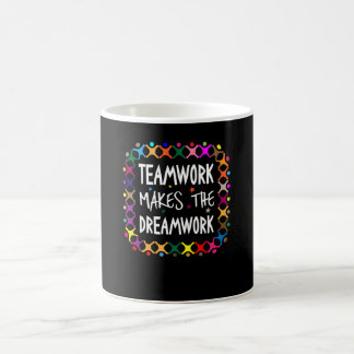Mug Le Travail D'Équipe Fait Du Dreamwork Sport Motiva