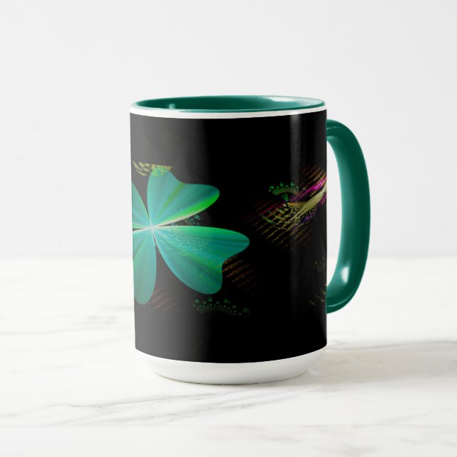 Mug ☼ Le trèfle à quatre feuilles ☼ (Devant droit)