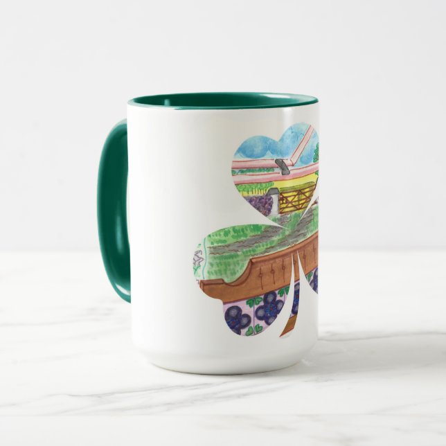 Mug Le trèfle irlandais (Devant gauche)