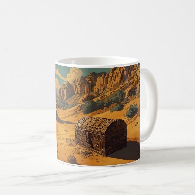 Mug Le trésor perdu dans le désert (Devant droit)
