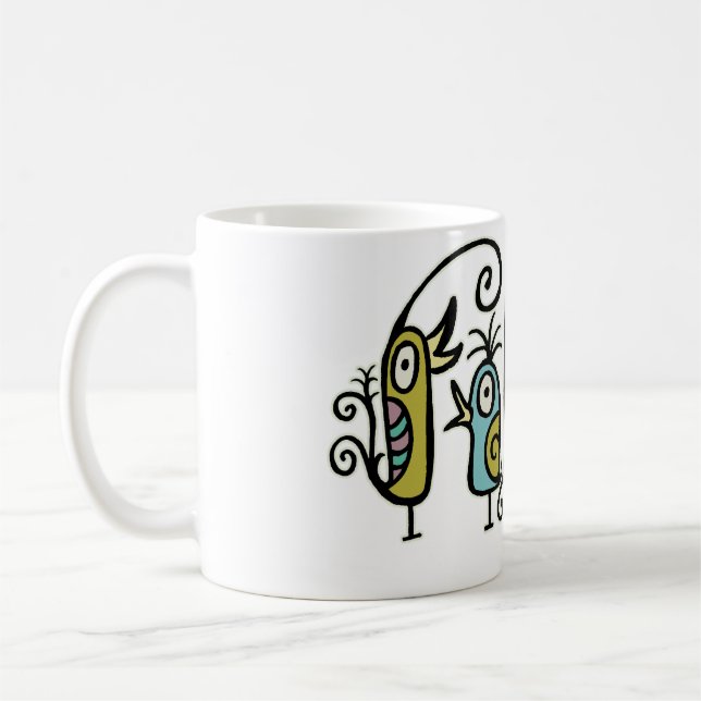 Mug Le troupeau élégant de Tiki du gazouillement (Gauche)