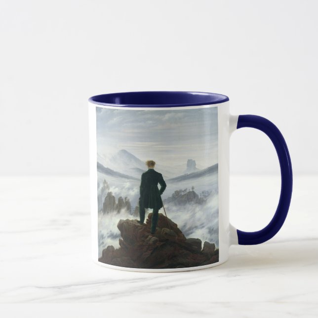 Mug Le vagabond au-dessus de la mer du brouillard, (Droite)