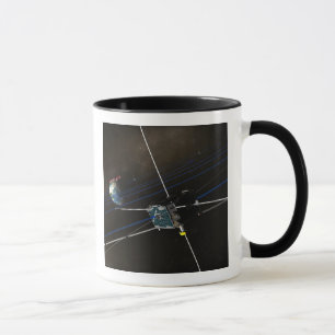 Mug Le vaisseau spatial de cinq THEMIS en orbite