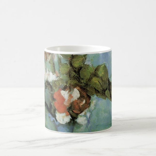 Mug Le Vase bleu (Fleurs et Fruits) de Paul Cézanne (Centre)