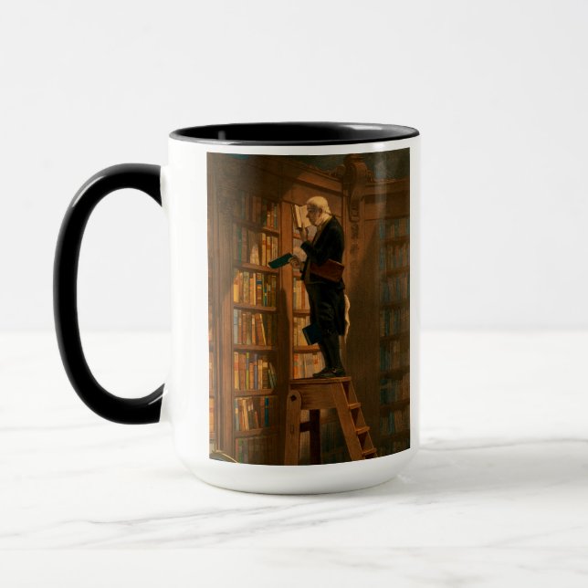 Mug Le ver de livre, 1861 par Carl Spitzweg (Gauche)