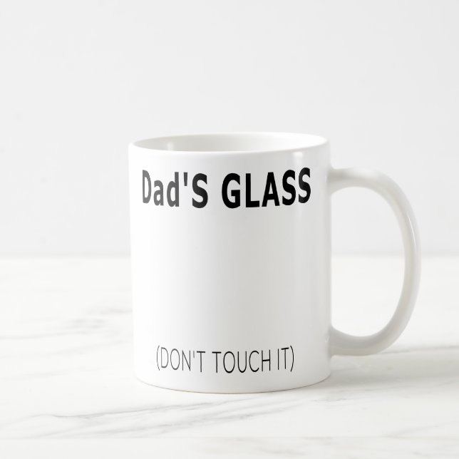 Mug Le verre de papa du papa drôle simple de citation (Droite)