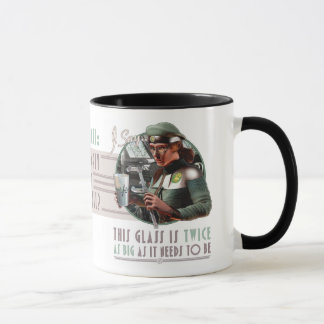 Mug Le verre est deux fois plus grand qu'il doit être