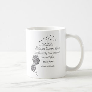 Mug Le vers de bible du psaume 18 invitent le seigneur