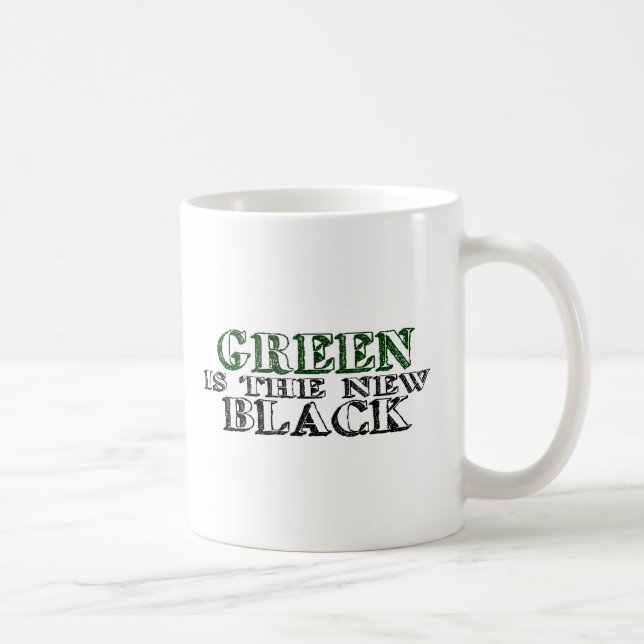Mug Le vert est le nouveau noir (Droite)