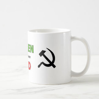 Mug Le vert est le nouveau rouge avec des symboles