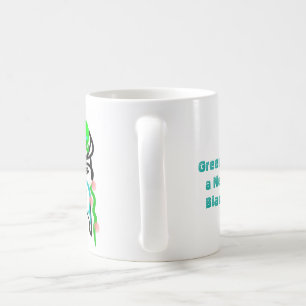 Mug Le vert est un nouveau noir - par Galina -