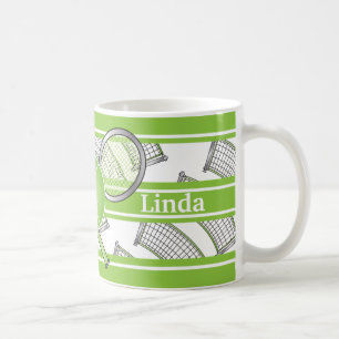 Mug Le vert personnalisent le tennis