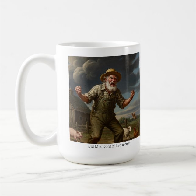 Mug Le vieux MacDonald avait une vache. (Gauche)