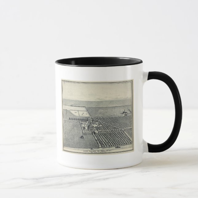 Mug Le vignoble local de Fresno (Droite)