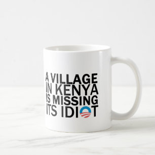 Mug Le village au Kenya manque son idiot