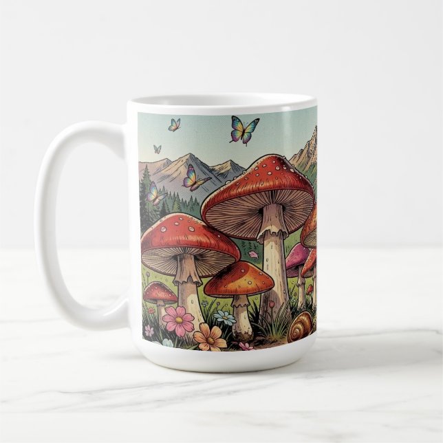 Mug Le Village de Champignons sous les Montagnes (Gauche)