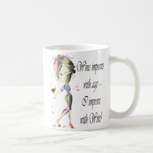 Mug Le vin s'améliore avec l'âge, cadeaux