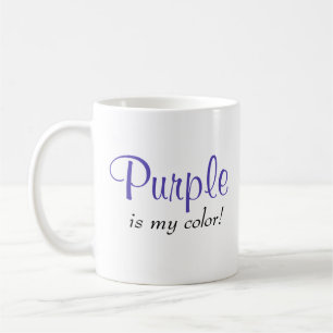 Mug Le violet est ma citation de couleur