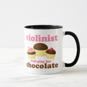 Mug Le violoniste jouera pour le chocolat