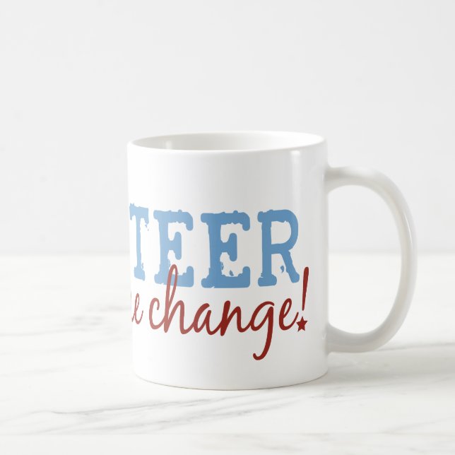 Mug Le volontaire soit le changement (Droite)