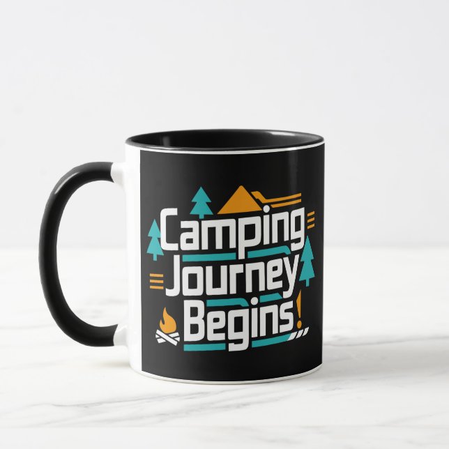 Mug Le Voyage En Camping Commence, Les Aventures Atten (Gauche)