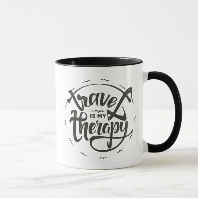 Mug Le voyage est ma thérapie (Droite)