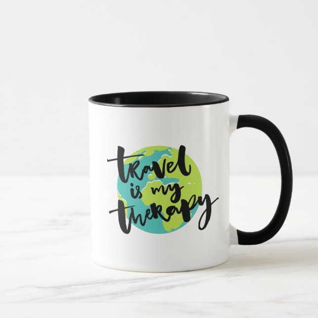 Mug Le voyage est ma thérapie (Droite)