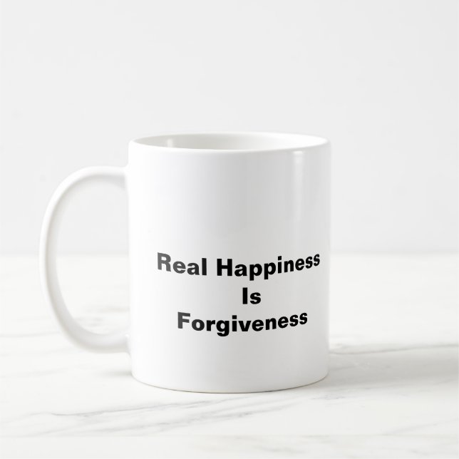 Mug Le vrai bonheur est le pardon (Gauche)
