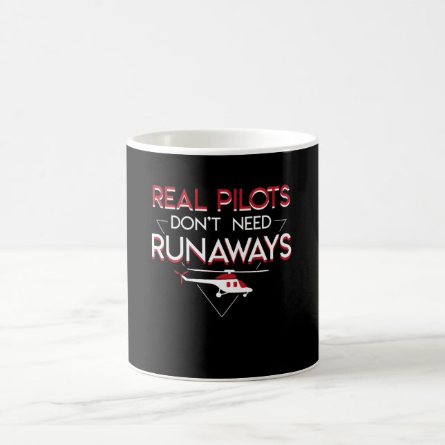 Mug Le vrai pilote d'hélicoptère n'a pas besoin de (Centre)