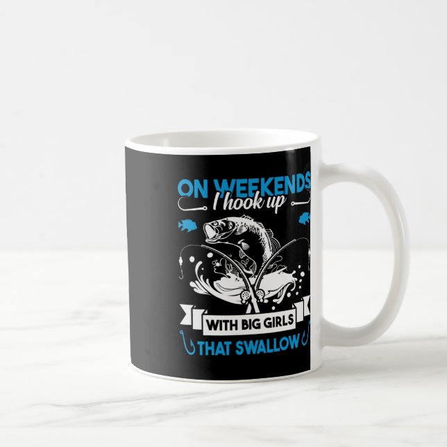Mug Le week-end je couche avec des grandes filles qui  (Droite)