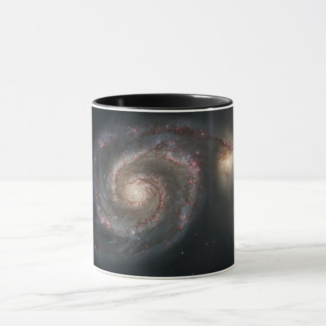 Mug Le Whirlpool Galaxy M51 & Companion dans l'espace (Centre)