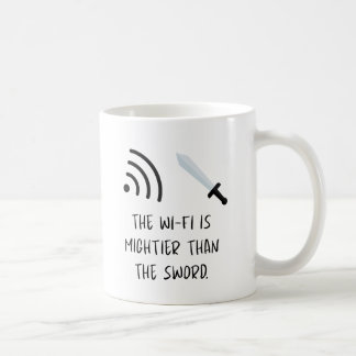 Mug Le WiFi est plus puissant que l'épée