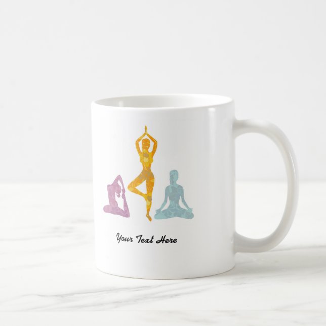 Mug Le yoga pose (personnalisable) (Droite)
