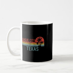Mug League City Texas Drôle Usa City Trip Home Roots