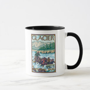 Mug L'eau blanche transportant par radeau - parc
