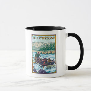 Mug L'eau blanche transportant par radeau - parc