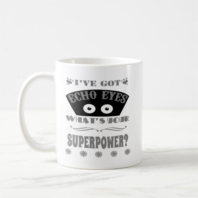 Mug L'écho observe la superpuissance (grise) (Gauche)