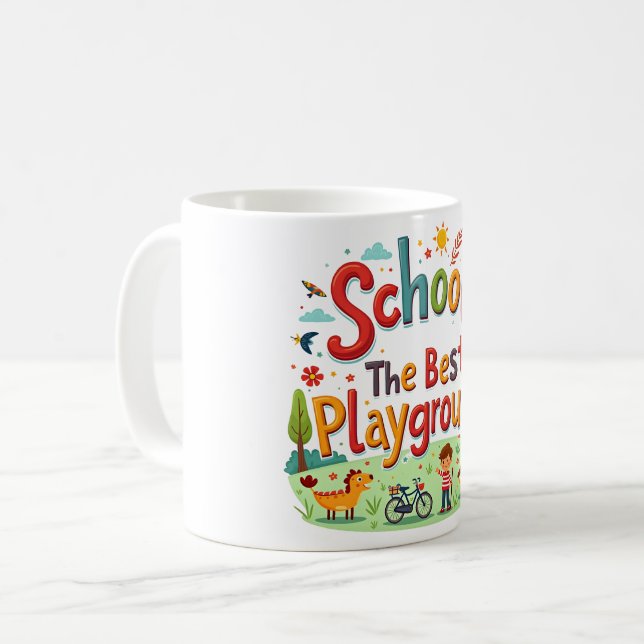 Mug L'école est amusante - no1 (Devant gauche)