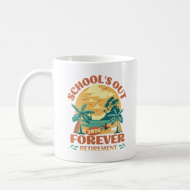 Mug L'école est dehors pour toujours 2026 Professeur r (Gauche)