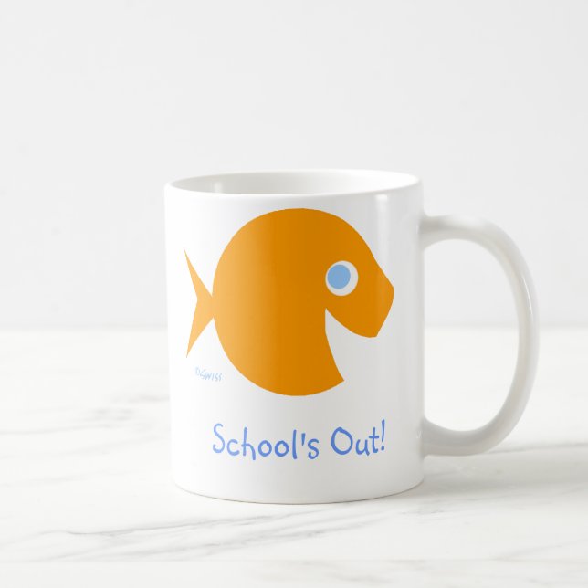 Mug L'école est hors Dernière journée de vacances d'en (Droite)