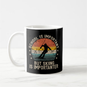 Mug L'École Est Importante Mais Le Ski Est Important S