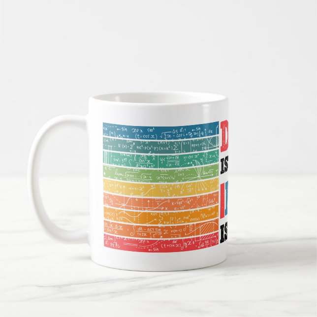 Mug L'École Est Importante, Mais Les Maths Sont Import (Gauche)