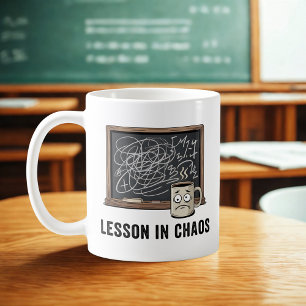 Mug Leçon de chaos Sarcasme de la vie scolaire