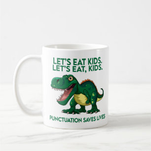 Mug Leçon de grammaire de dinosaure drôle