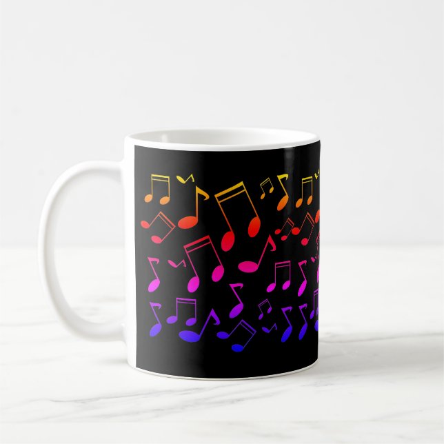Mug leçon de musique, notes (Gauche)