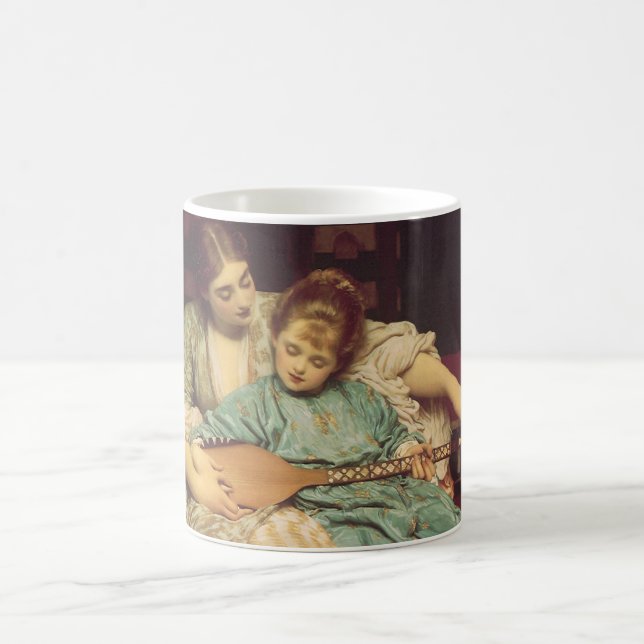 Mug Leçon de musique par Lord Frederic Leighton (Centre)