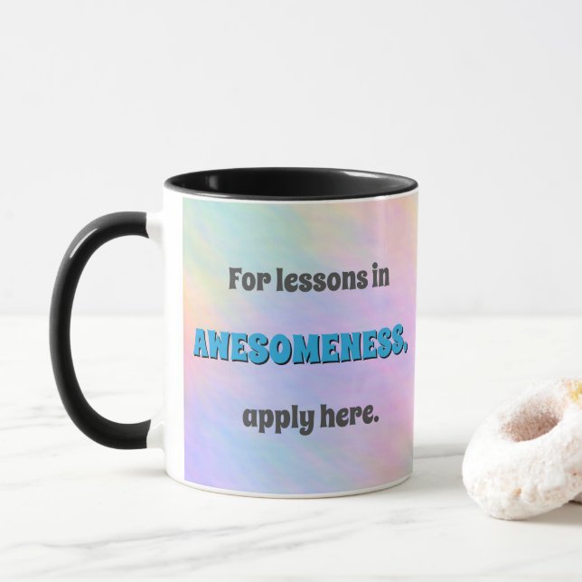 Mug Leçons d'incroyabilité (Avec donut)