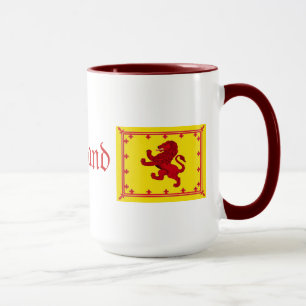 Mug L'Écosse Lion déchaîné, brave pour toujours