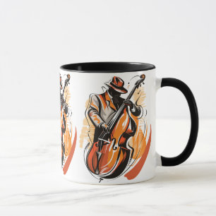 Mug Lecteur de basse de jazz vintage