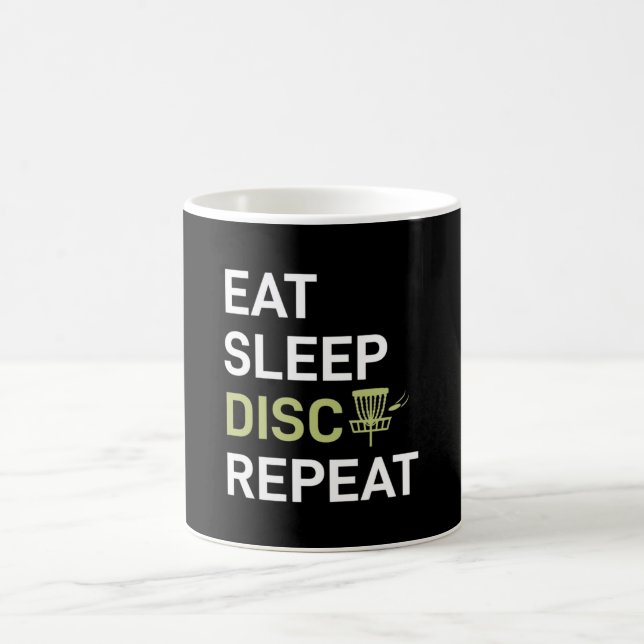 Mug Lecteur de golf sur disque | Eat Sleep Disk Golf R (Centre)
